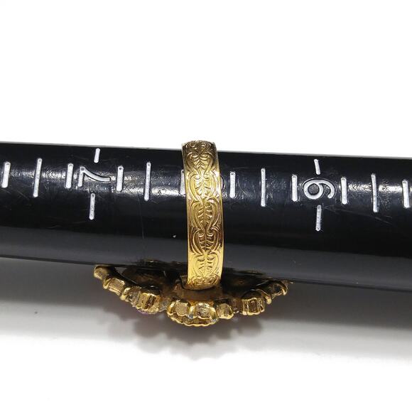 Sarah Coventry "Austrian Lites" Ring, Crystal Rhinestones, Size 8, 1970s - Picture 6 of 10